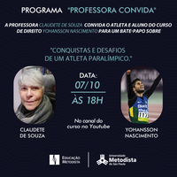 Professora Convida do Curso de Direito promove bate-papo com atleta paralímpico