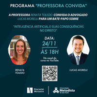 Professora Convida realiza encontro sobre Inteligência Artificial e suas consequências no Direito
