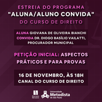 Programa "Aluna(o) Convida" estreia na próxima segunda-feira