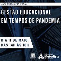 Programa de Pós-Graduação em Educação promove Aula Magna virtual