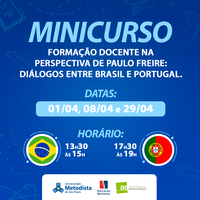 Pós-Graduação em Educação promove minicurso sobre "Formação docente na perspectiva de Paulo Freire: diálogos entre Brasil e Portugal"