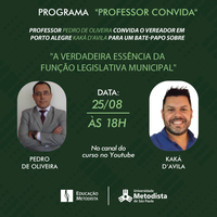 Programa "Professor Convida" traz debate sobre função legislativa municipal