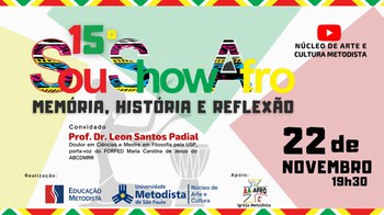 Sou Show Afro chega à 15ª edição neste 22 de novembro. Participe! Sou Show Afro chega à 15ª edição neste 22 de novembro. Participe!