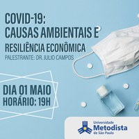 Universidade promove palestra sobre relação do Covid-19 com questões ambientais e econômicas