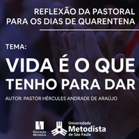 Vida é o que tenho para dar